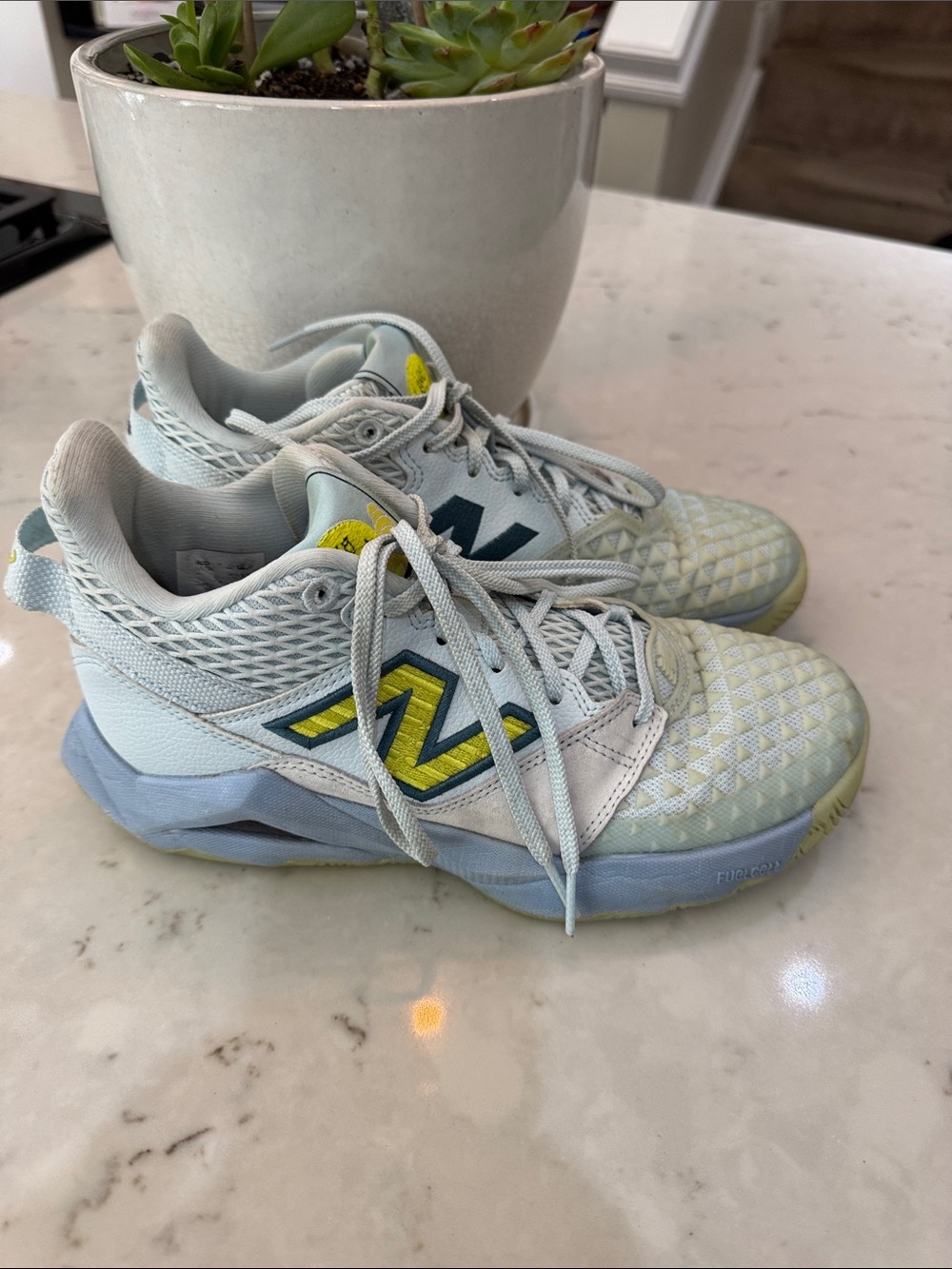 New Balance COCO GAUFF women’s tennis/pickleball shoes with Yellow Accents